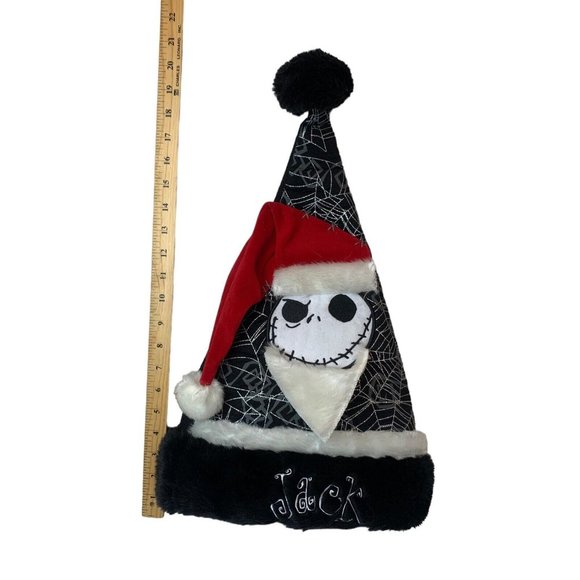 Disney Parks Jack Skellington Hat New NWT RARE Nightmare Before Christmas Furry - Picture 4 of 6